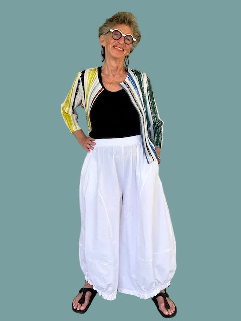 Vanity Couture Gather Hem Pants