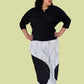 Black & White Elastic Pants