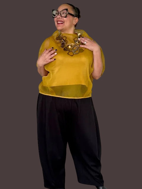 Wild Stand Collar Boxy Top