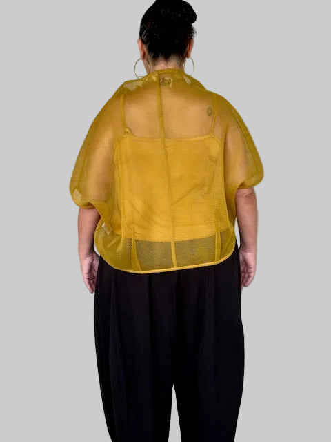 Wild Stand Collar Boxy Top