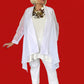 Shawl Collar Asymmetrical Jacket (Mustard or White)