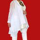Shawl Collar Asymmetrical Jacket (Mustard or White)