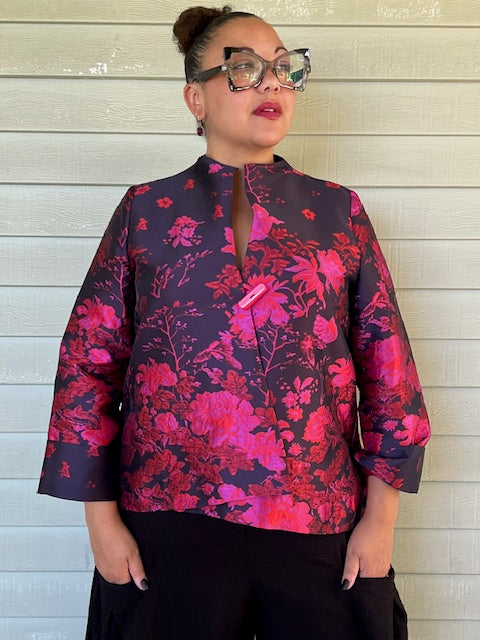 Fuchsia Brocade Jacket