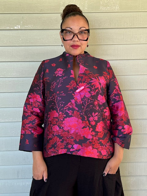 Fuchsia Brocade Jacket