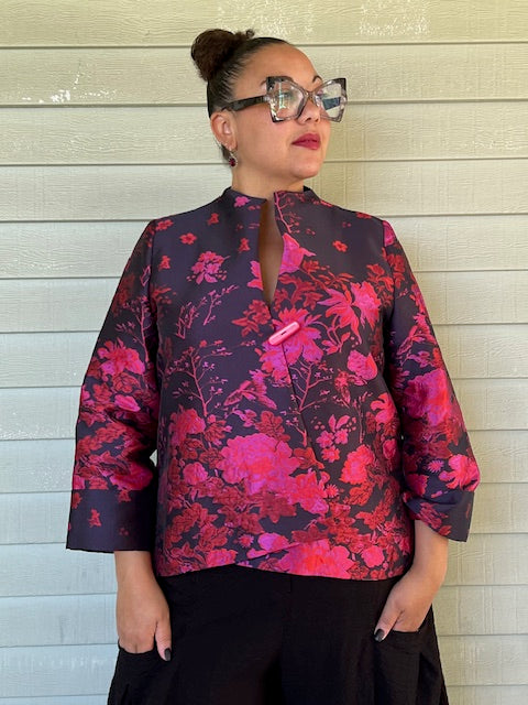 Fuchsia Brocade Jacket