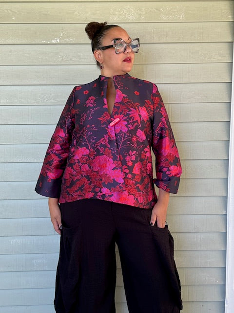 Fuchsia Brocade Jacket