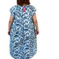100% Cotton Summer Dress (Indigo Paisley)