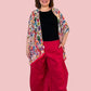 Bright Floral Ruana