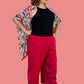 DTH Architect Pants in 100% Linen - Red