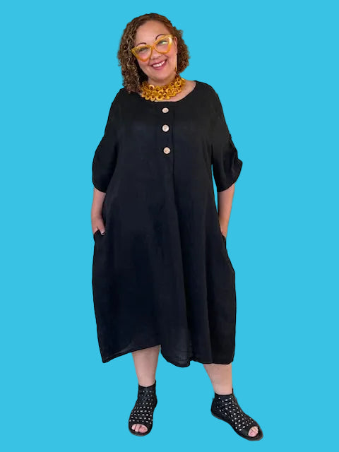Transparente 3-Button Tunic (Red, White, Black, or Kiwi)