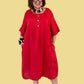 Transparente 3-Button Tunic (Red, White, Black, or Kiwi)