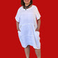 Transparente Zada Dress (Red, White, Black)