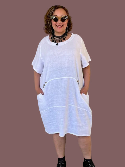 Transparente Zada Dress (Red, White, Black)