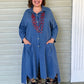 Transparent 100% Linen Long Duster (Black, Kiwi, Denim Blue, or White)