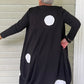 Vanite Couture Black Jacket Dress with White Dots (Black or Ecru)