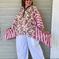DTH 100% Cotton Mixed Print  Waterfall Top