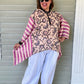 DTH 100% Cotton Mixed Print  Waterfall Top