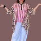 DTH 100% Cotton Mixed Print  Waterfall Top