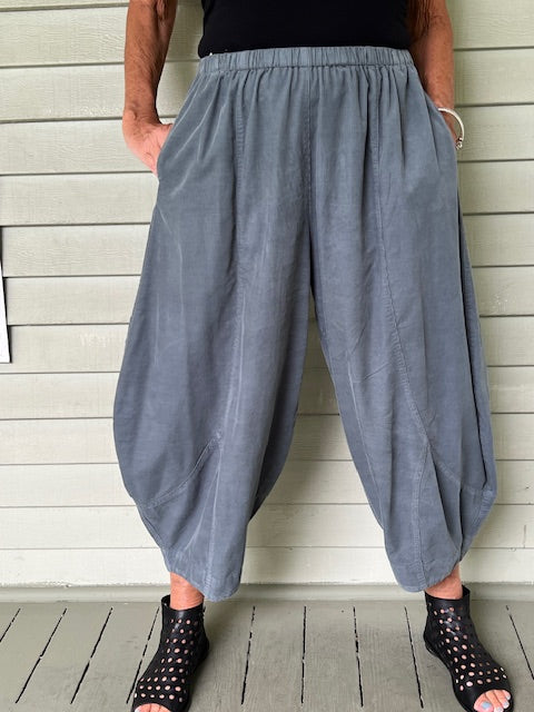 Gerties Full Ankle Pant - Denim Corduory