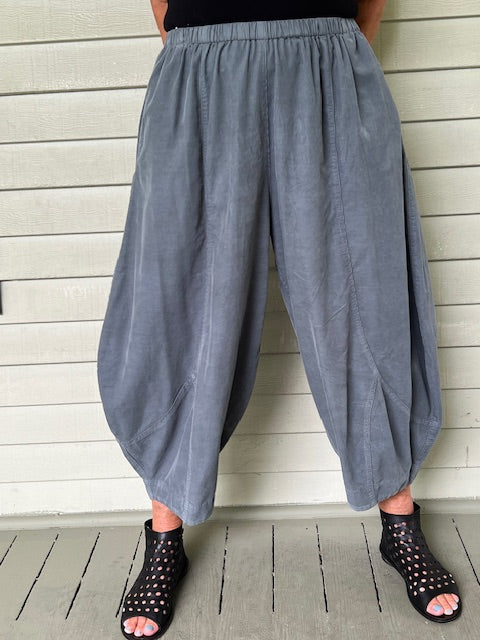 Gerties Full Ankle Pant - Denim Corduory