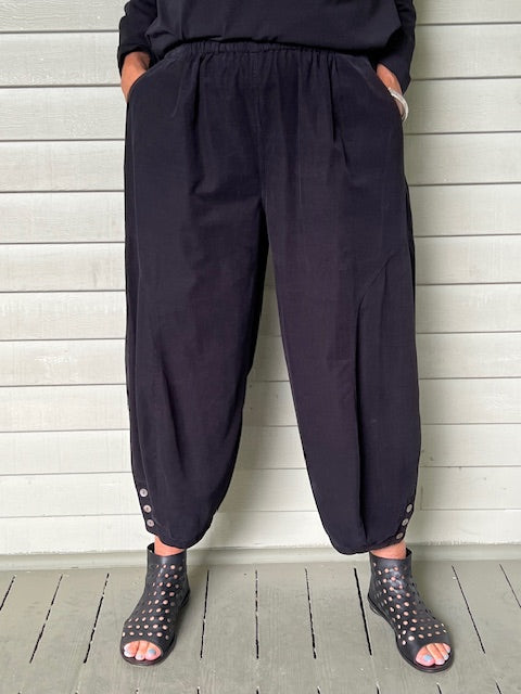 Gerties Doreen Pant - Black Corduroy