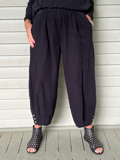 Gerties Doreen Pant - Black Corduroy