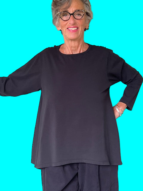 Gerties Long Angel Top - (Peacock, Red Zinc, Sienna, Midnight, Black, Amber or White)