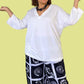 DTH 100% Cotton Hand Batik from Ghana Seamed Pants