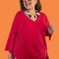 Risoni Side Tuck Tee Shirt (White, Red, Black)