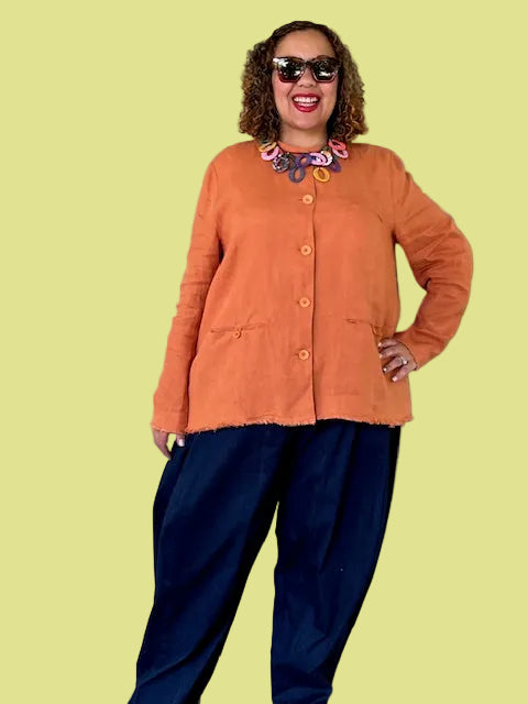 Risoni Frayed Hem Jacket