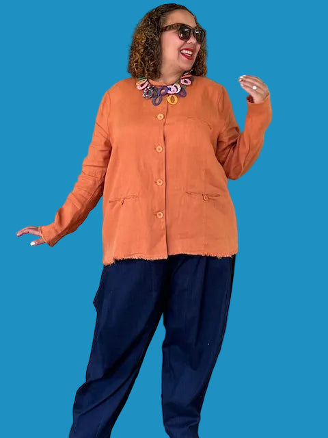 Risoni Frayed Hem Jacket