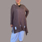Cheyenne 100% Linen Porthole Top