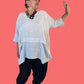 Cheyenne 100% Linen Pleated Crinkle Top