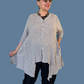Cheyenne 100% Linen Gauze Button Up (Eggshell or Black)