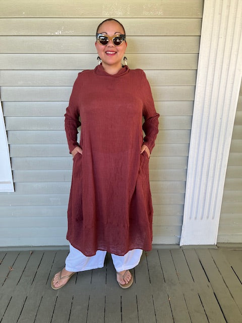 Cheyenne 100% Linen Gauze Dress