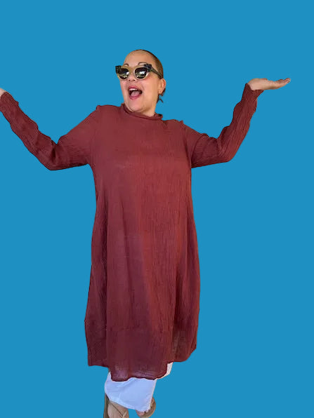 Cheyenne 100% Linen Gauze Dress