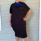 MC Oasis Pleated Evening Dress
