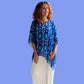Kumari Indigo Ikat Top