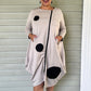 Vanite Couture Black Jacket Dress with White Dots (Black or Ecru)