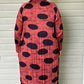 Vanite Couture Dotted Coat Dress (Grey/Black or Brick Red/Black)