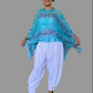 DTH Silk Cotton Poncho (Ocean)