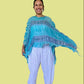 DTH Silk Cotton Poncho (Ocean)