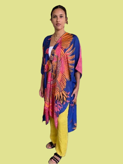 Long Crane Kimono
