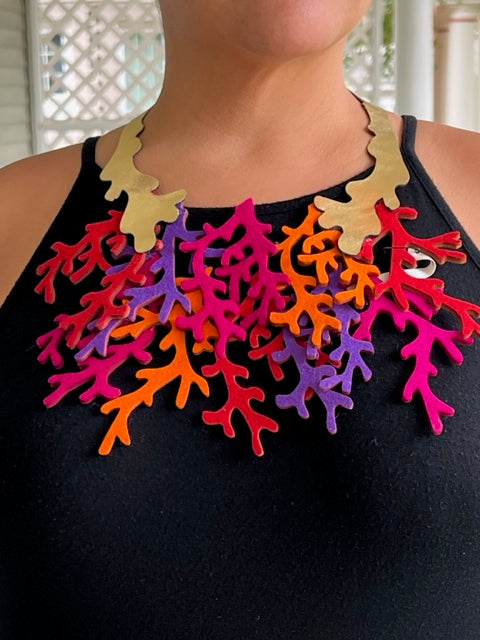 Handmade Peruvian Coral Necklace