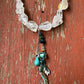 Rock Crystal Necklace with  Turquoise