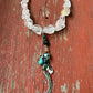 Rock Crystal Necklace with  Turquoise