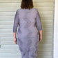 Vanite Couture Pleated Dress (Burnt Orange, Royal Blue, Mustard, Magenta, Pink, Red, Gray,or Teal)