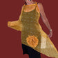 Dth 100% Hand Dyed Sunflower Silk Organza Overlay