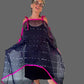 Dth 100% Hand Dyed  Silk Organza Overlay