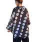 Sheer Hi-Lo Polka Dot Tunic Top